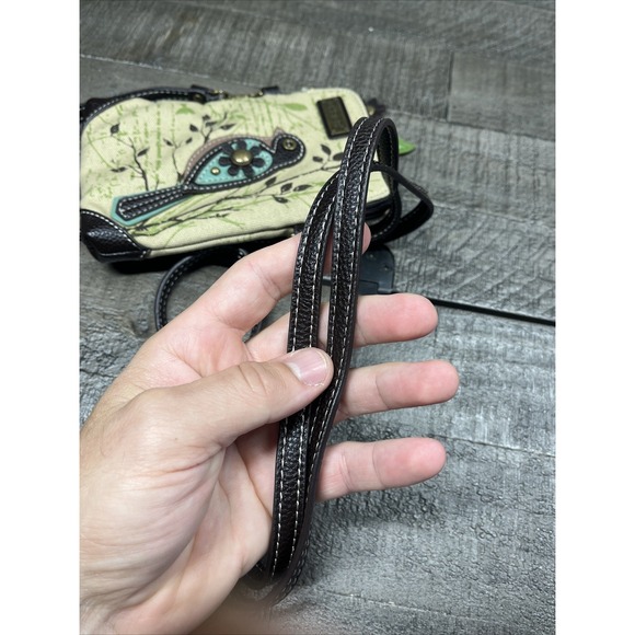 CHALA Crossbody CANVAS Bag BIRD BOTANICAL POCKET VEGAN Boho - Picture 6 of 7